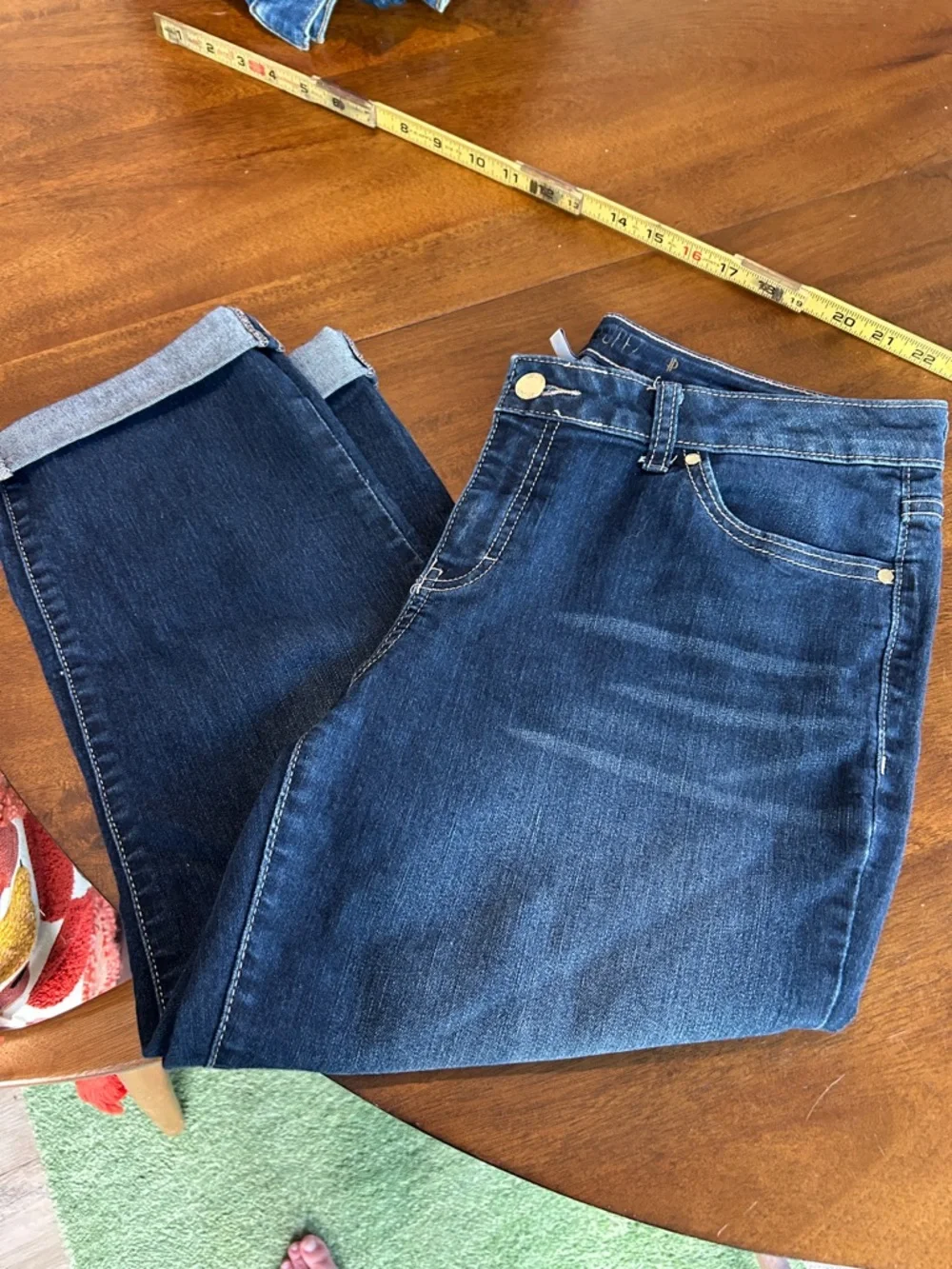 Jennifer Lopez Dark Blue Stretch Ankle Jeans - Picture 7 of 7